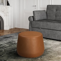 pomona light brown ottoman   