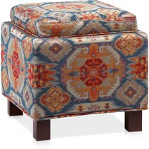 pomona multicolor storage ottoman   