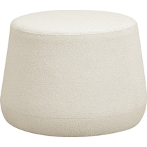 pomona white ottoman   
