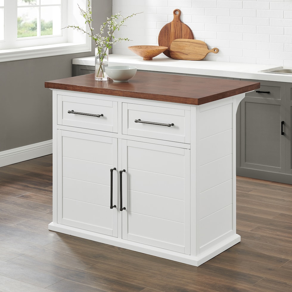 popeye white kitchen island   