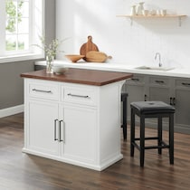 popeye white kitchen island   