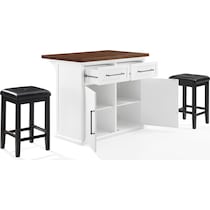 popeye white kitchen island   