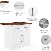 popeye white kitchen island   