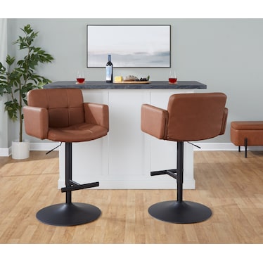 Porter Adjustable Swivel Bar Stool