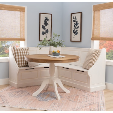 Porter Dining Table and Corner Bench