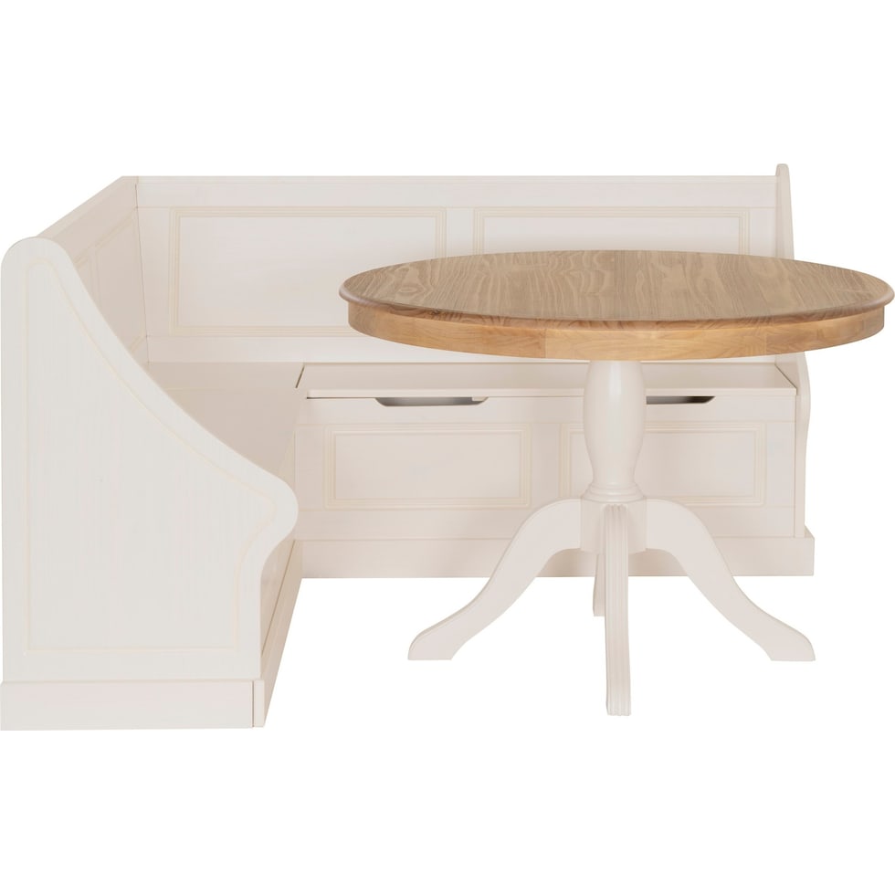 porter white corner nook   