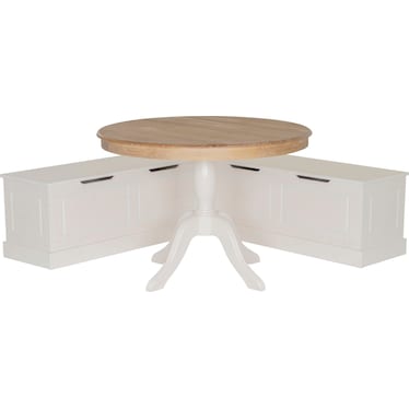 Porter Dining Table and Backless Corner Bench