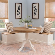 porter white corner nook   