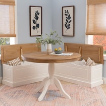 porter white corner nook   