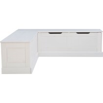porter white storage bench   