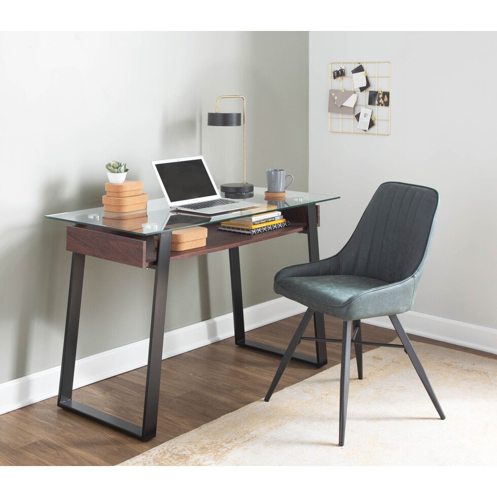 portia green dining chair   