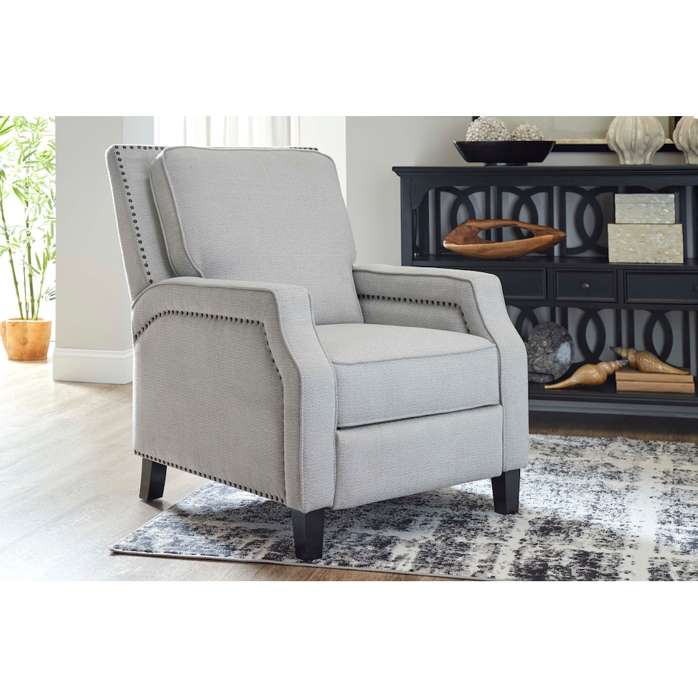 portico gray recliner   