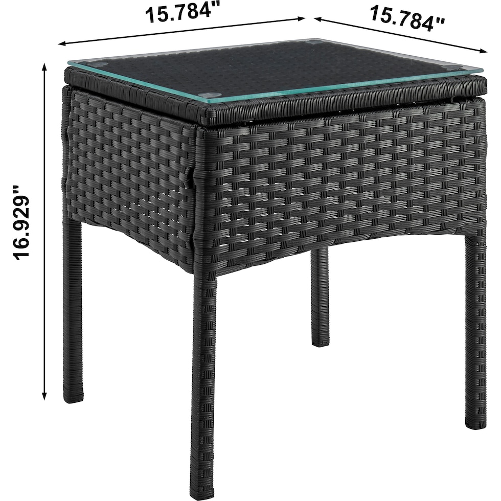portland black cream outdoor chair set   