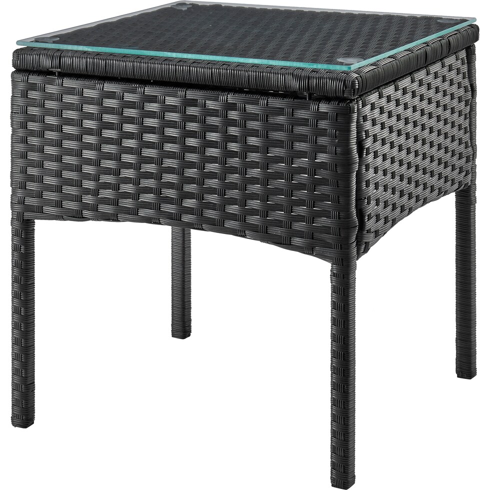 portland black gray outdoor chair set   