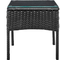 portland black gray outdoor chair set   