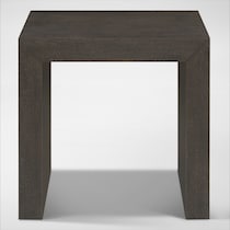 portland gray end table   