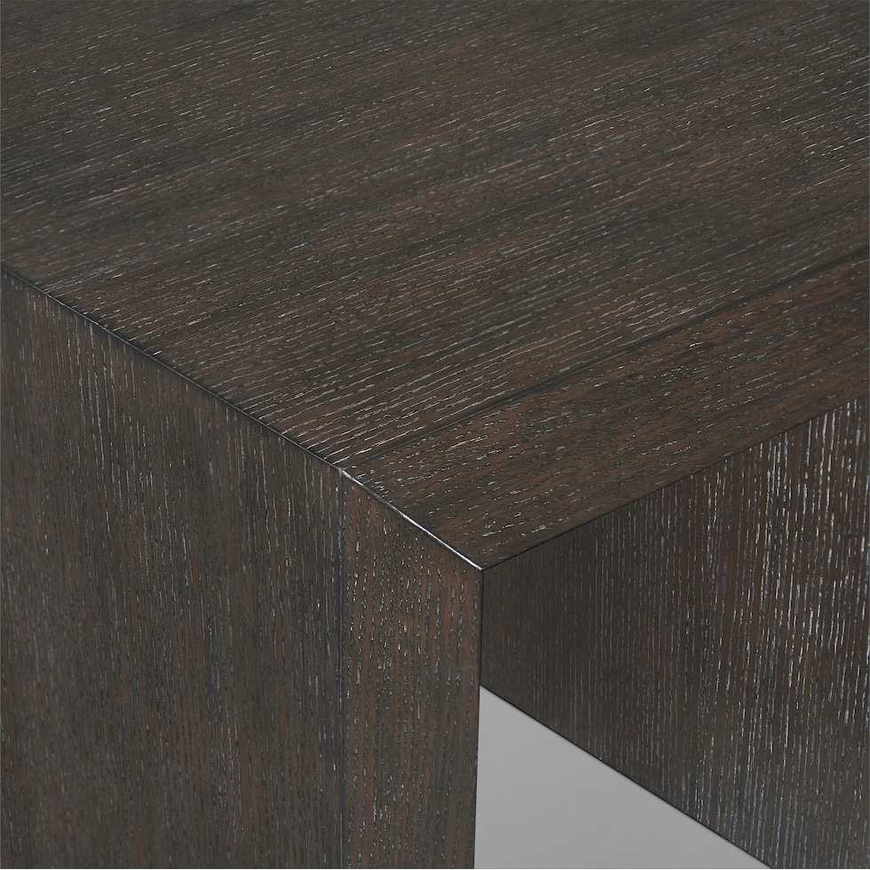 portland gray end table   