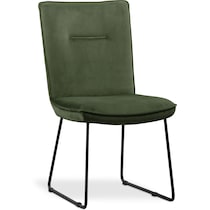 portland green upholstered side chair   