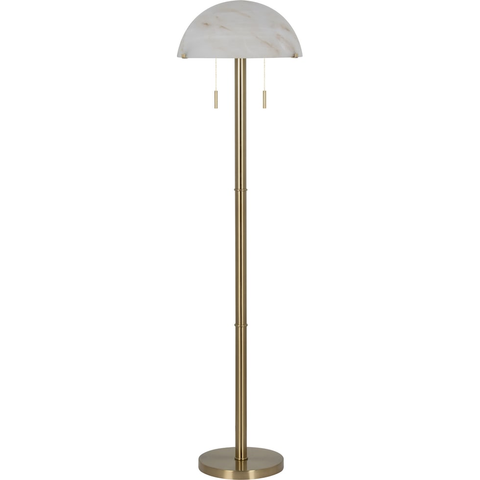 portobello gold floor lamp   