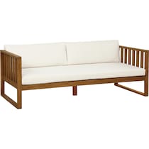 portree beige brown outdoor daybed   