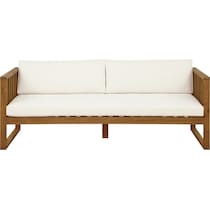 portree beige brown outdoor daybed   