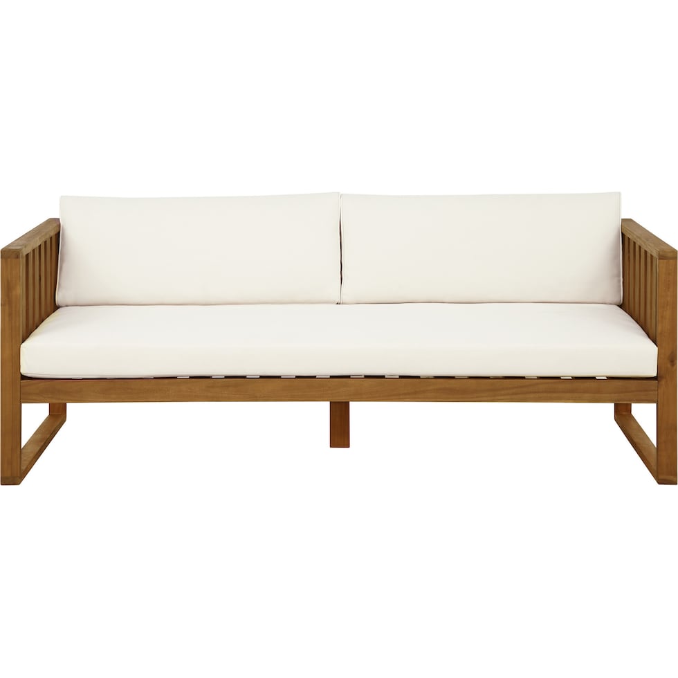 portree beige brown outdoor daybed   