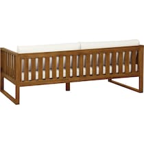 portree beige brown outdoor daybed   