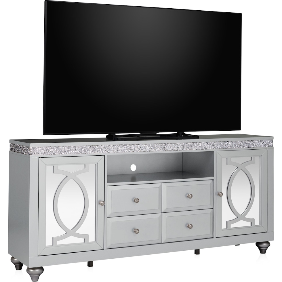 posh tables silver tv stand   