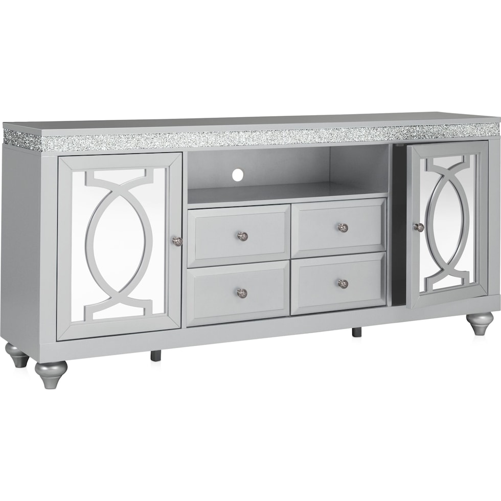 posh tables silver tv stand   