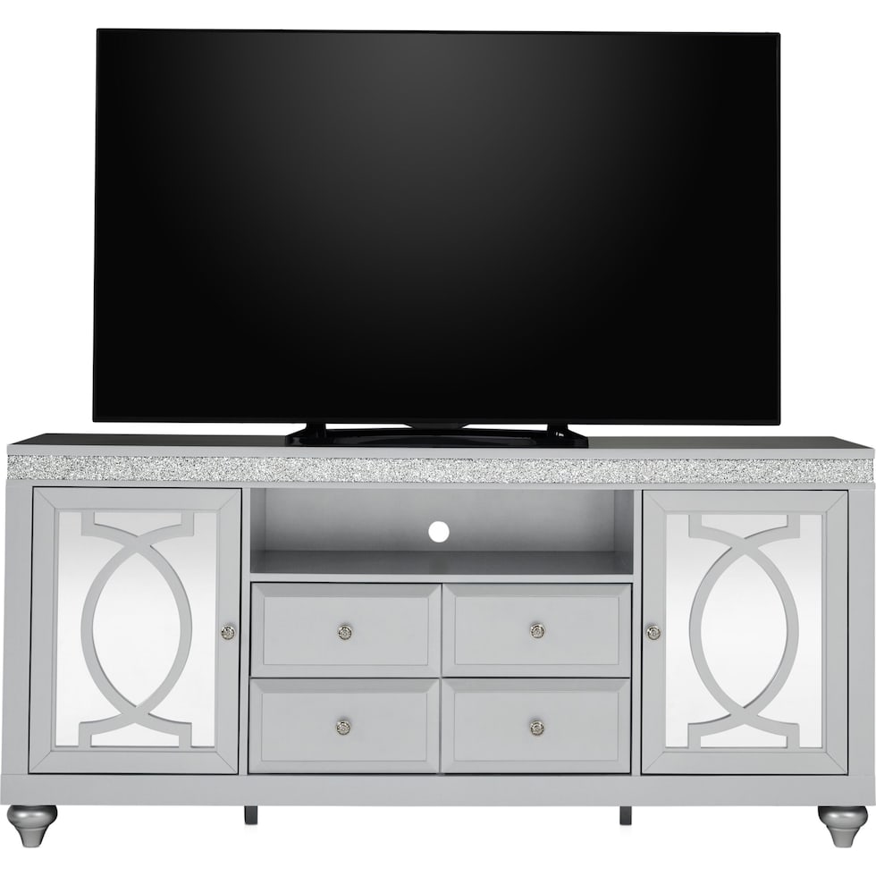 posh tables silver tv stand   