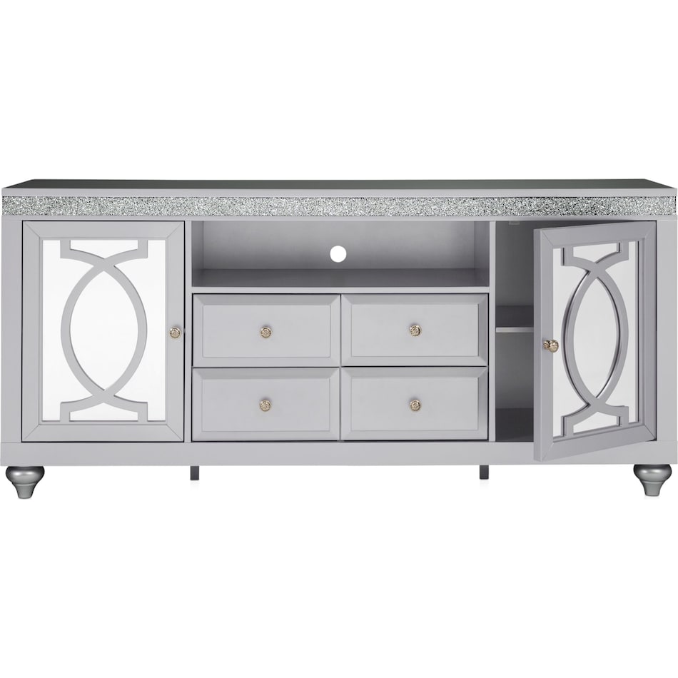 posh tables silver tv stand   