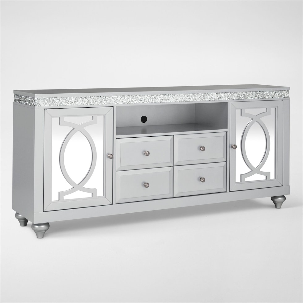 posh tables silver tv stand   