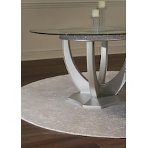 posh silver  pc dining room   