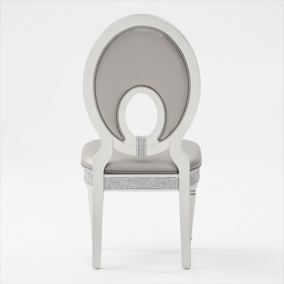 posh silver  pc dining room   