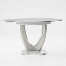 posh silver  pc dining room   