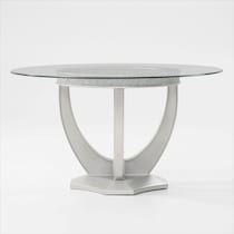 posh silver  pc dining room   