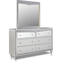 posh silver  pc queen bedroom   