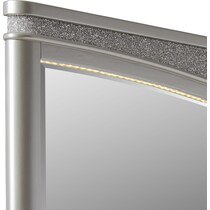 posh silver  pc king bedroom   