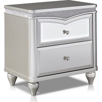 posh silver  pc queen bedroom   