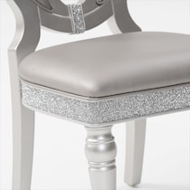 posh silver  pc dining room   