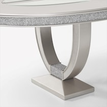 posh silver  pc dining room   