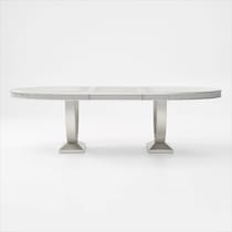 posh silver  pc dining room   