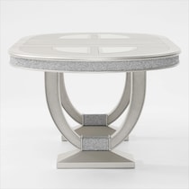 posh silver  pc dining room   