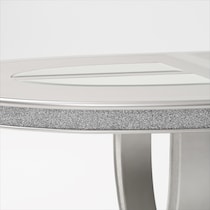 posh silver  pc dining room   