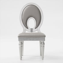 posh silver  pc dining room   