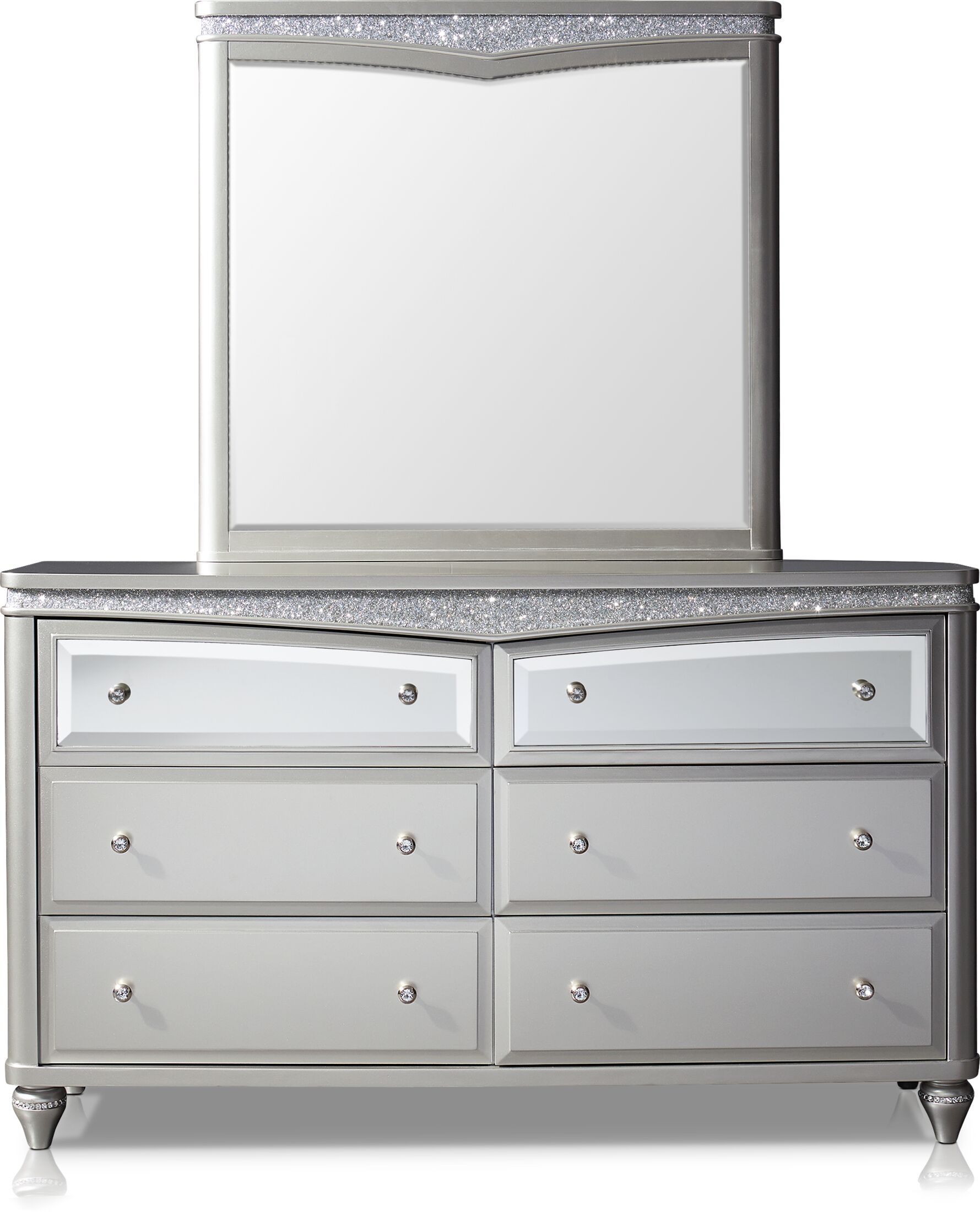 Posh Dresser and Mirror | American Signature Furniture