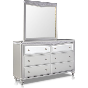 Posh Dresser and Mirror