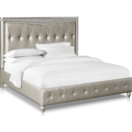 Posh Upholstered Queen Bed