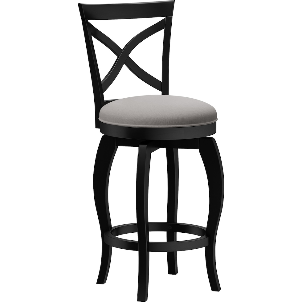 positano black counter height stool   