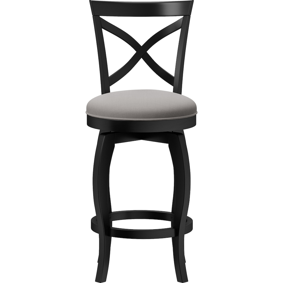 positano black counter height stool   